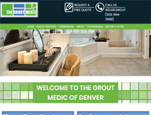 Tablet Screenshot of groutmedicdenver.com